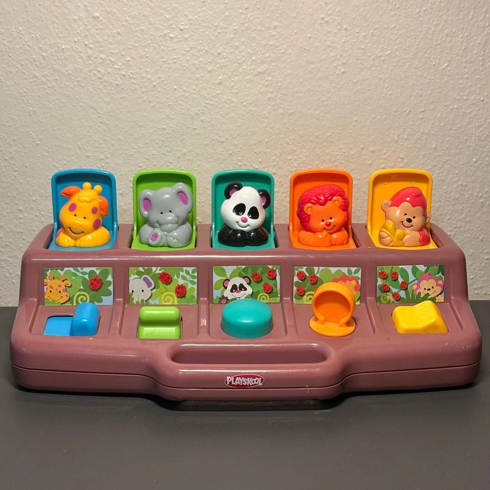 Playskool Busy Poppin Pals Kids OS Purple Excellent Vintage 1995 Toy 06205